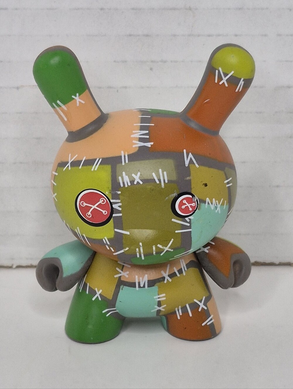 Stitch Patchwork Dunny Kidrobot LA Series Blaine Fontana Vinyl Fig 2006 Vintage